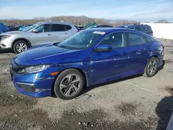 Salvage cars for sale at Assonet, MA auction: 2019 Honda Civic LX