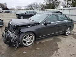 Salvage cars for sale at Moraine, OH auction: 2012 Mercedes-Benz C 300 4matic