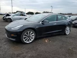 Salvage cars for sale at East Granby, CT auction: 2018 Tesla Model 3