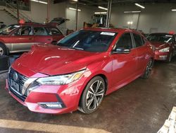 Salvage cars for sale at New Britain, CT auction: 2022 Nissan Sentra SR