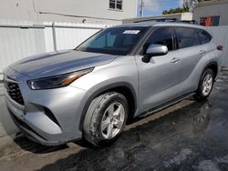 Salvage cars for sale at Opa Locka, FL auction: 2022 Toyota Highlander L