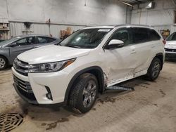 Toyota Vehiculos salvage en venta: 2019 Toyota Highlander Limited