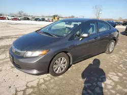 Salvage cars for sale at Kansas City, KS auction: 2012 Honda Civic LX