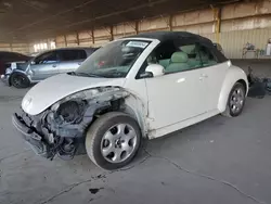 Salvage cars for sale at Phoenix, AZ auction: 2003 Volkswagen New Beetle GLS