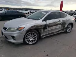 Salvage cars for sale at Grand Prairie, TX auction: 2014 Honda Accord EXL