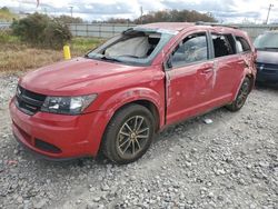 Salvage cars for sale at auction: 2018 Dodge Journey SE