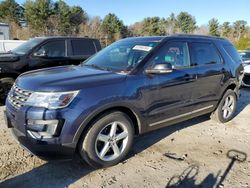 Salvage cars for sale at Mendon, MA auction: 2017 Ford Explorer XLT