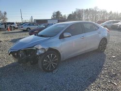 Salvage cars for sale at Mebane, NC auction: 2018 Toyota Corolla L