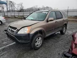 Salvage cars for sale at Spartanburg, SC auction: 2004 Honda CR-V EX