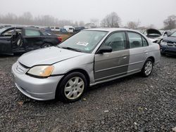 Honda Civic salvage cars for sale: 2001 Honda Civic EX