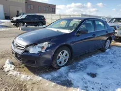 Salvage cars for sale at Kansas City, KS auction: 2006 Honda Accord EX