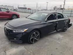 Salvage cars for sale at Sun Valley, CA auction: 2019 Honda Accord Sport