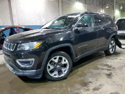 Salvage cars for sale at Woodhaven, MI auction: 2021 Jeep Compass Limited