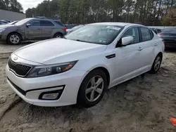 Salvage cars for sale at Seaford, DE auction: 2015 KIA Optima LX