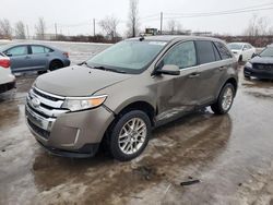 Salvage cars for sale at Montreal Est, QC auction: 2012 Ford Edge Limited