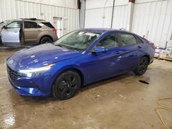 Salvage cars for sale at Franklin, WI auction: 2023 Hyundai Elantra Blue