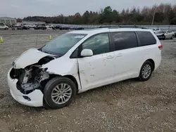 Salvage cars for sale at Memphis, TN auction: 2012 Toyota Sienna XLE