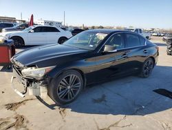 Salvage cars for sale from Copart Grand Prairie, TX: 2014 Infiniti Q50 Base