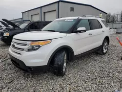 Salvage cars for sale at Wayland, MI auction: 2013 Ford Explorer Limited