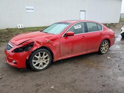 Salvage cars for sale at Portland, MI auction: 2012 Infiniti G37