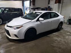 Salvage cars for sale at North Billerica, MA auction: 2015 Toyota Corolla L