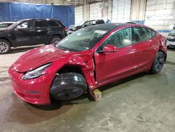 Salvage cars for sale at Woodhaven, MI auction: 2023 Tesla Model 3