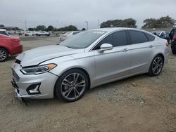 Ford salvage cars for sale: 2019 Ford Fusion Titanium