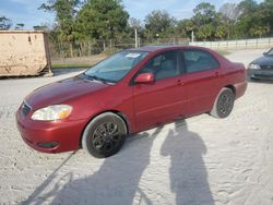 Salvage cars for sale from Copart Fort Pierce, FL: 2008 Toyota Corolla CE