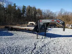 Salvage trucks for sale at York Haven, PA auction: 2023 Fabr 2023 East Texas 40FT Flatbed GN