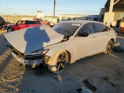 Salvage cars for sale at Los Angeles, CA auction: 2021 Honda Accord Sport SE