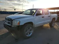 Salvage trucks for sale at Anthony, TX auction: 2006 Dodge Dakota Quad SLT