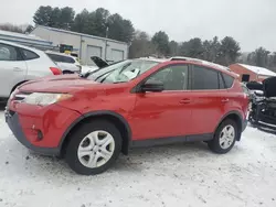 Salvage cars for sale at Mendon, MA auction: 2015 Toyota Rav4 LE