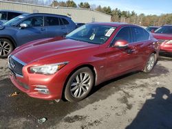 Salvage cars for sale at Exeter, RI auction: 2016 Infiniti Q50 Premium