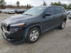 Jeep salvage cars for sale: 2015 Jeep Cherokee Sport