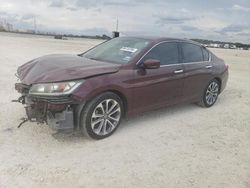 Salvage cars for sale at New Braunfels, TX auction: 2014 Honda Accord Sport