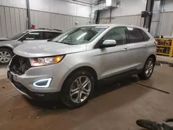 Salvage cars for sale at Casper, WY auction: 2017 Ford Edge Titanium