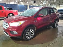 Salvage cars for sale at Woodhaven, MI auction: 2017 Ford Escape Titanium