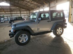 Jeep Wrangler Sport salvage cars for sale: 2015 Jeep Wrangler Sport