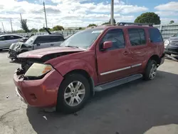 Salvage cars for sale at Miami, FL auction: 2008 Nissan Pathfinder S