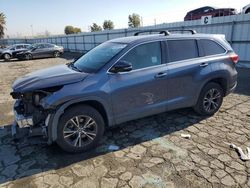 Salvage cars for sale at Martinez, CA auction: 2019 Toyota Highlander LE