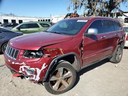 Salvage cars for sale at Riverview, FL auction: 2014 Jeep Grand Cherokee Limited