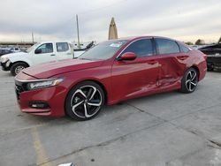 Salvage cars for sale from Copart Grand Prairie, TX: 2020 Honda Accord Sport