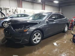 Salvage cars for sale from Copart Elgin, IL: 2018 Chevrolet Malibu LS