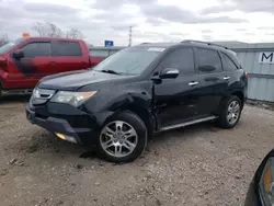 Salvage cars for sale at Chicago Heights, IL auction: 2007 Acura MDX Technology