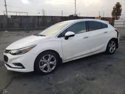 Salvage cars for sale at Wilmington, CA auction: 2017 Chevrolet Cruze Premier