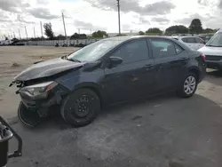 Toyota Corolla l salvage cars for sale: 2016 Toyota Corolla L