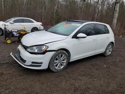 Salvage cars for sale at Cookstown, ON auction: 2017 Volkswagen Golf S