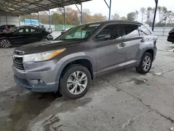 2014 Toyota Highlander XLE en venta en Cartersville, GA