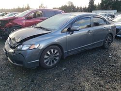 Honda salvage cars for sale: 2009 Honda Civic EXL