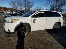 Toyota salvage cars for sale: 2016 Toyota Highlander XLE